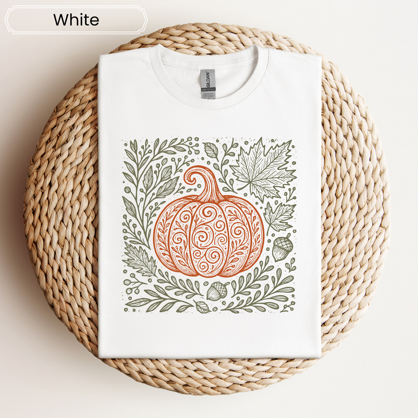 Harvest Pumpkin Graphic Tee - Adult