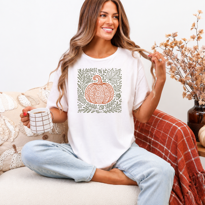Harvest Pumpkin Graphic Tee - Adult