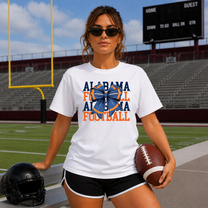 Auburn Football Bow Graphic Tee - Adult