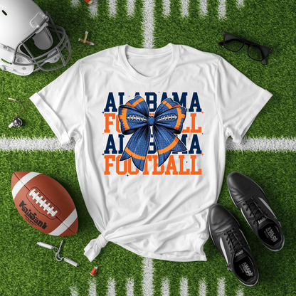 Auburn Football Bow Graphic Tee - Adult