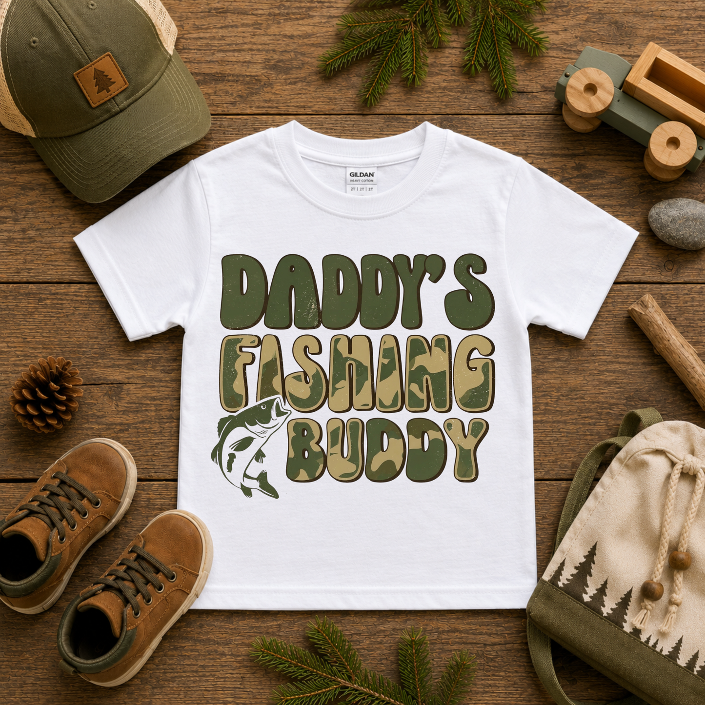 Daddy's Fishing Buddy Graphic Tee