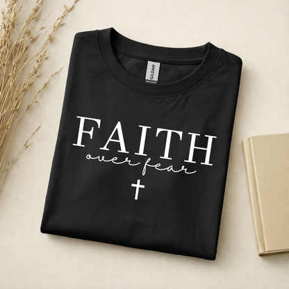 Faith over Fear Scripture Graphic Tee - Adult