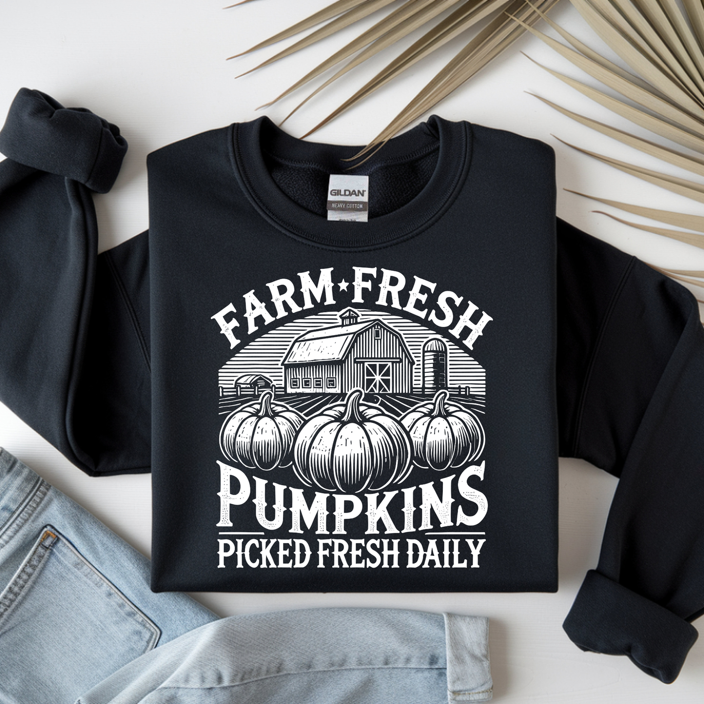 Farm Fresh Pumpkin Patch Crewneck Sweatshirt