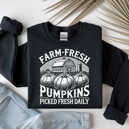 Farm Fresh Pumpkin Patch Crewneck Sweatshirt