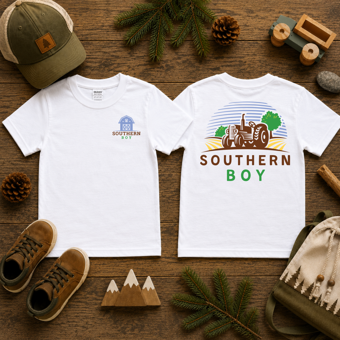 Southern Boy Tractor Graphic Tee