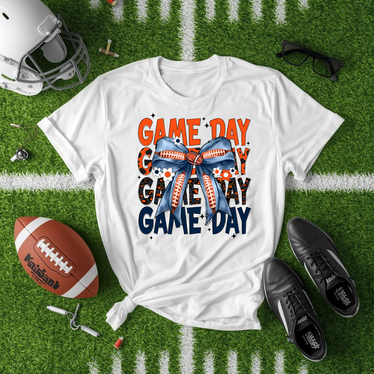 Orange & Blue Game Day Graphic Tee - Adult
