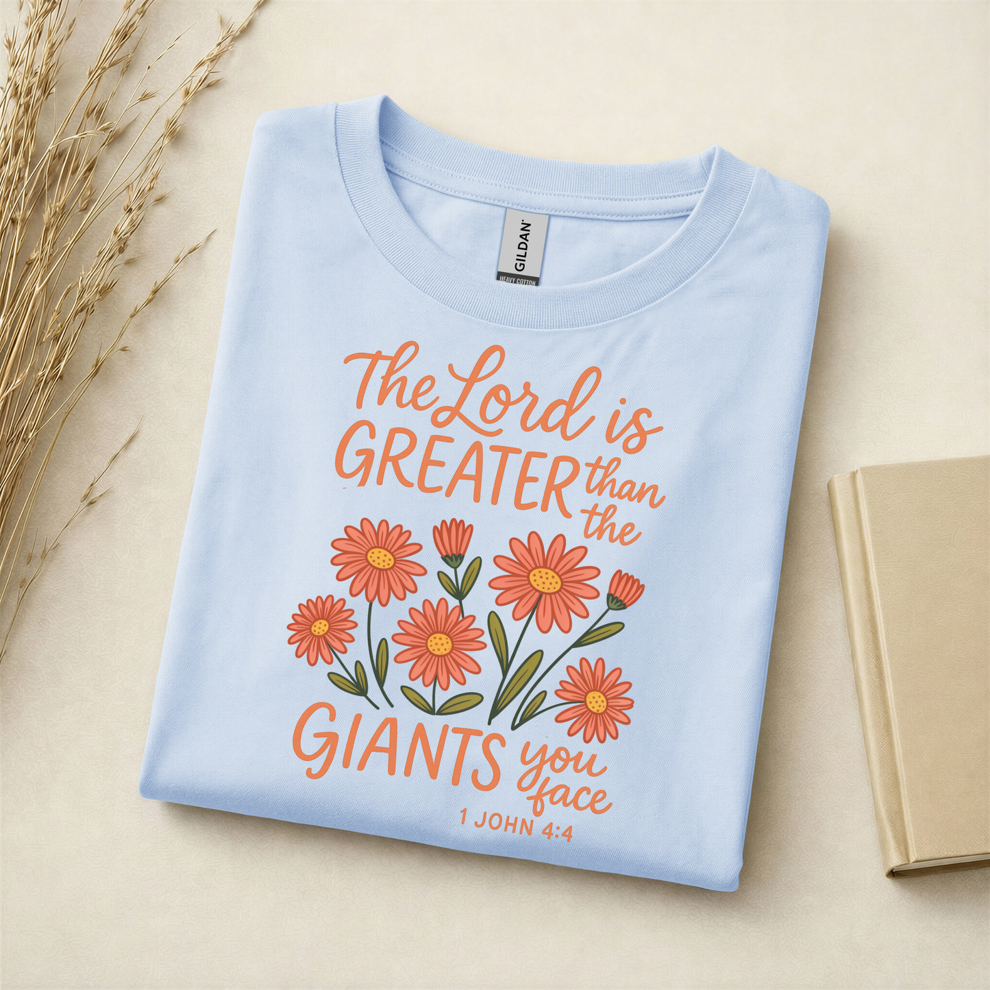 The Lord Is Greater Than the Giants You Face Graphic Tee - Adult