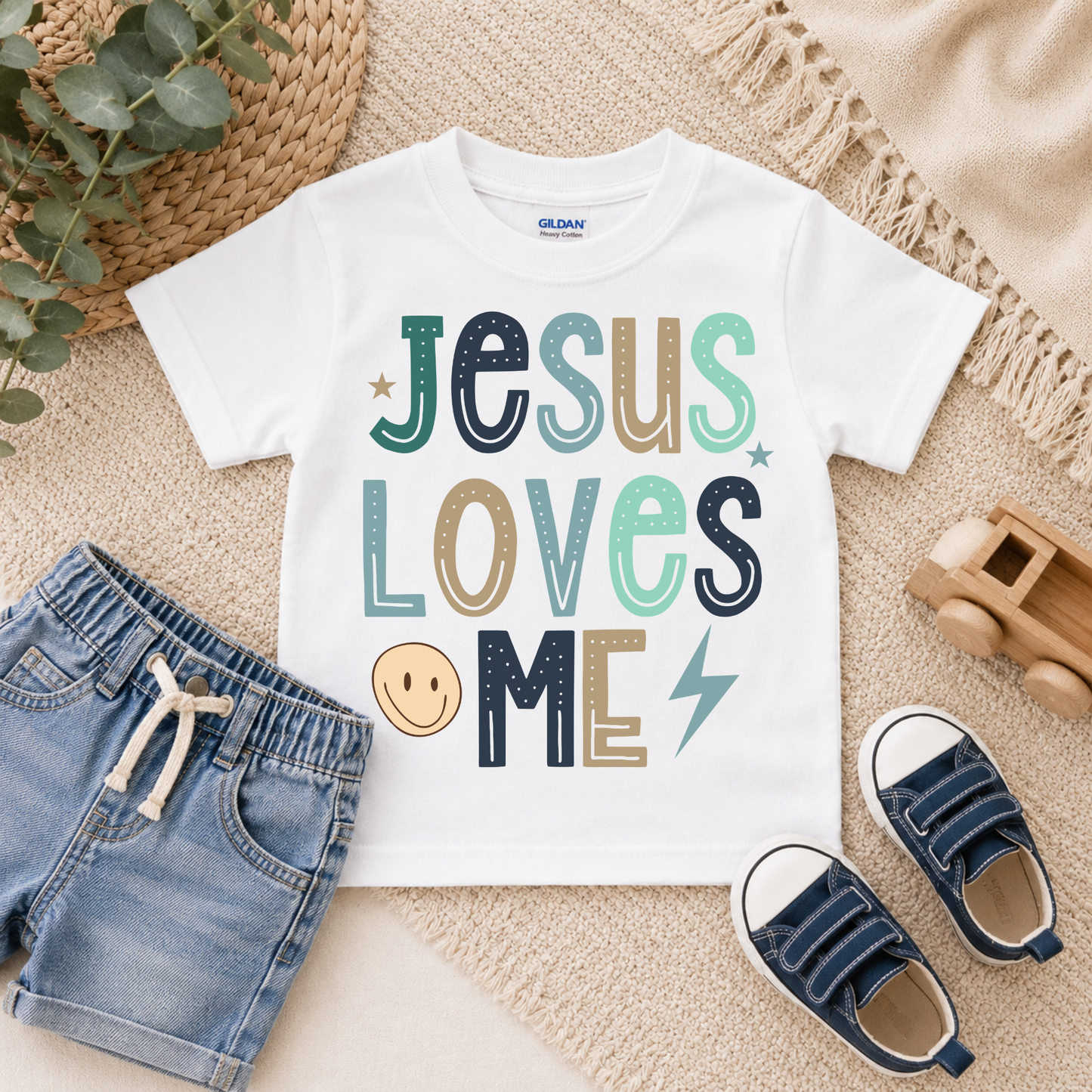 Jesus Loves Me Kids Graphic Tee
