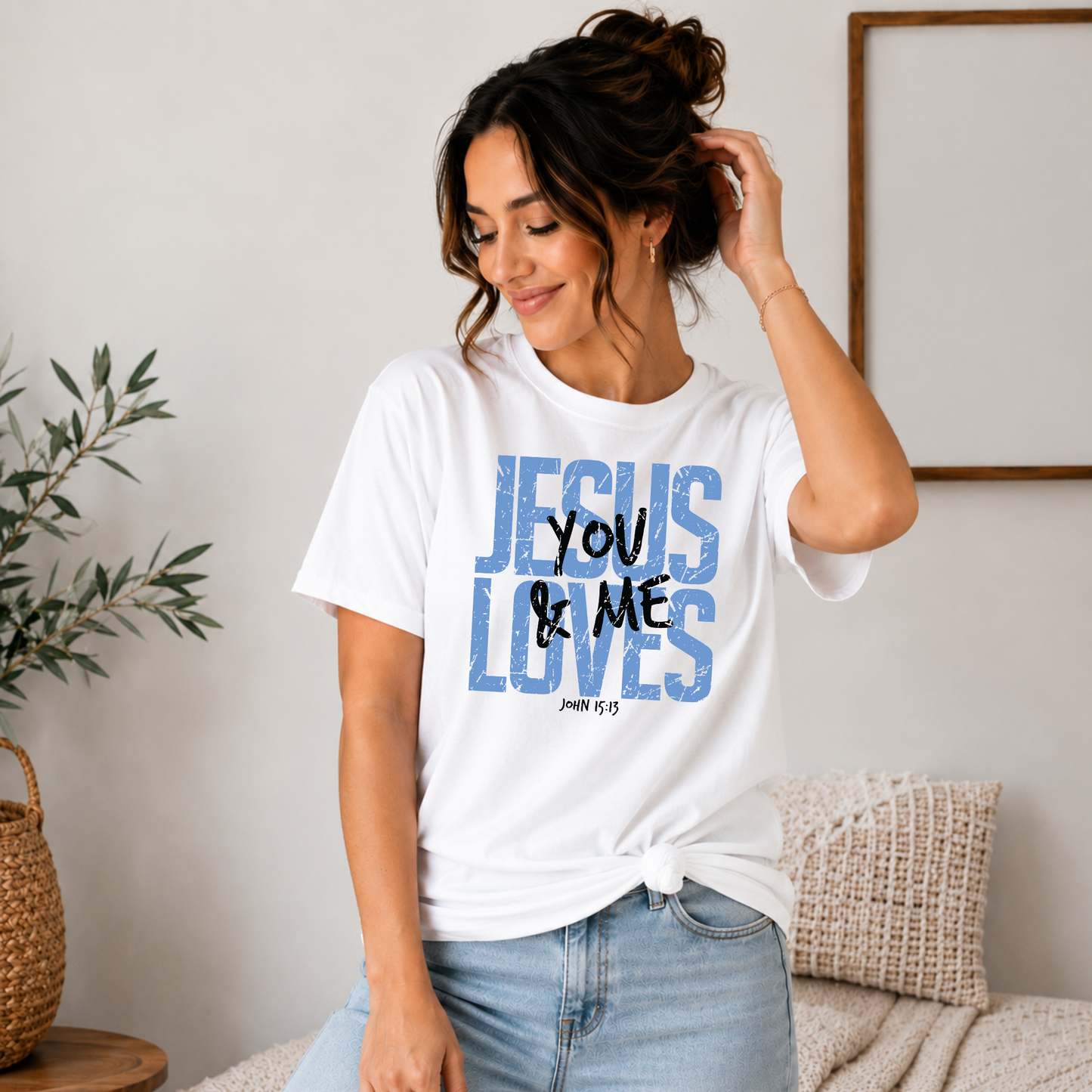 Jesus Loves You Graphic Tee - Adult