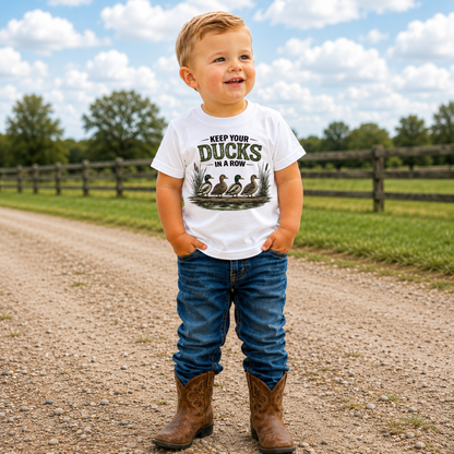 Keep Your Ducks in a Row Kids Graphic Tee