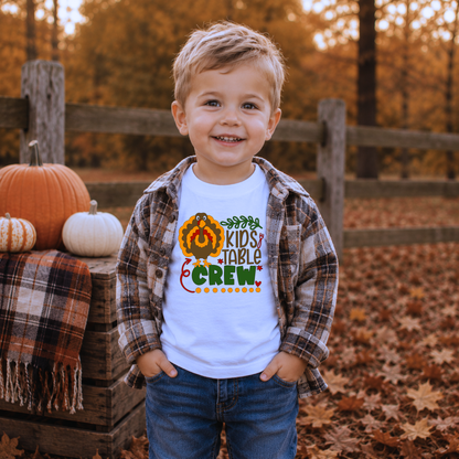 Thanksgiving Kids Table Crew Graphic Tee