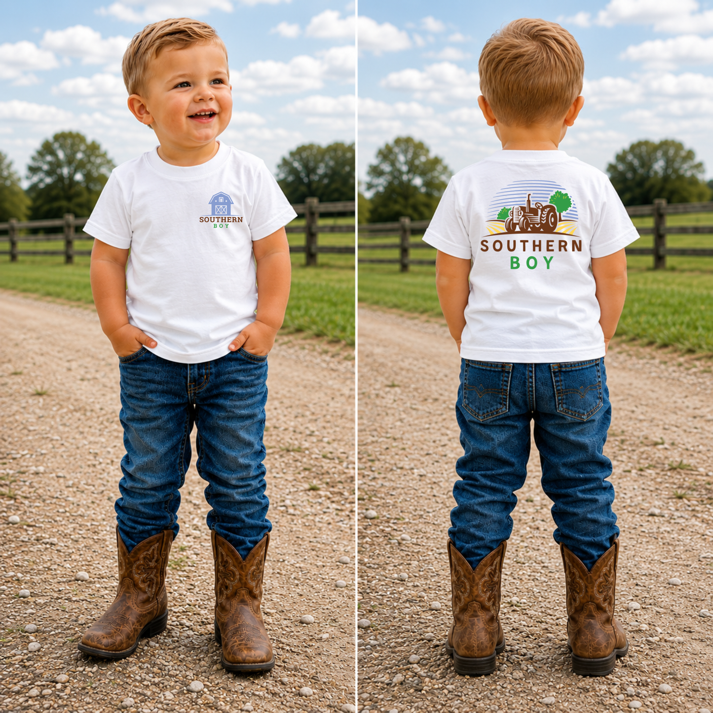 Southern Boy Tractor Graphic Tee