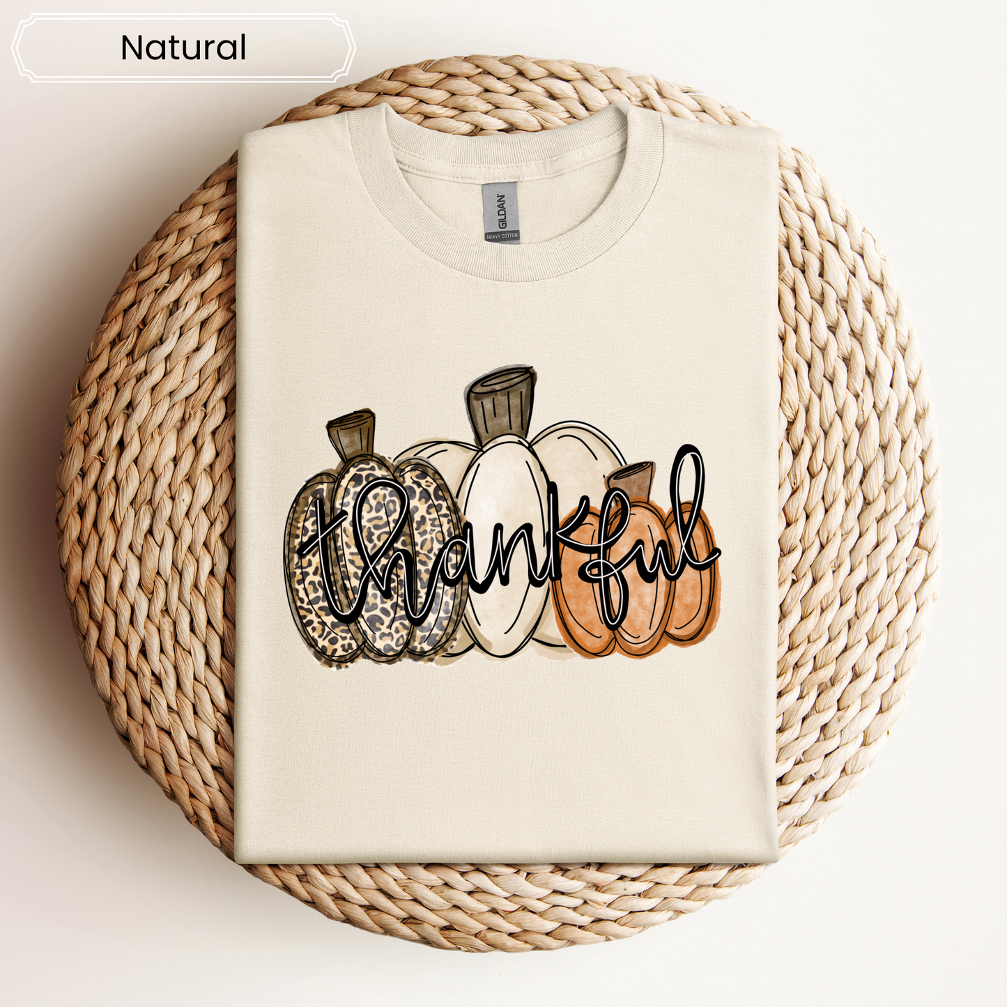 Thankful Pumpkins Graphic Tee - Adult