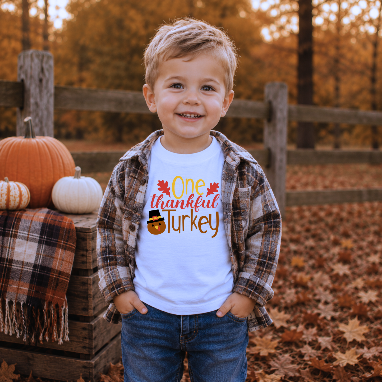 One Thankful Turkey Graphic Tee