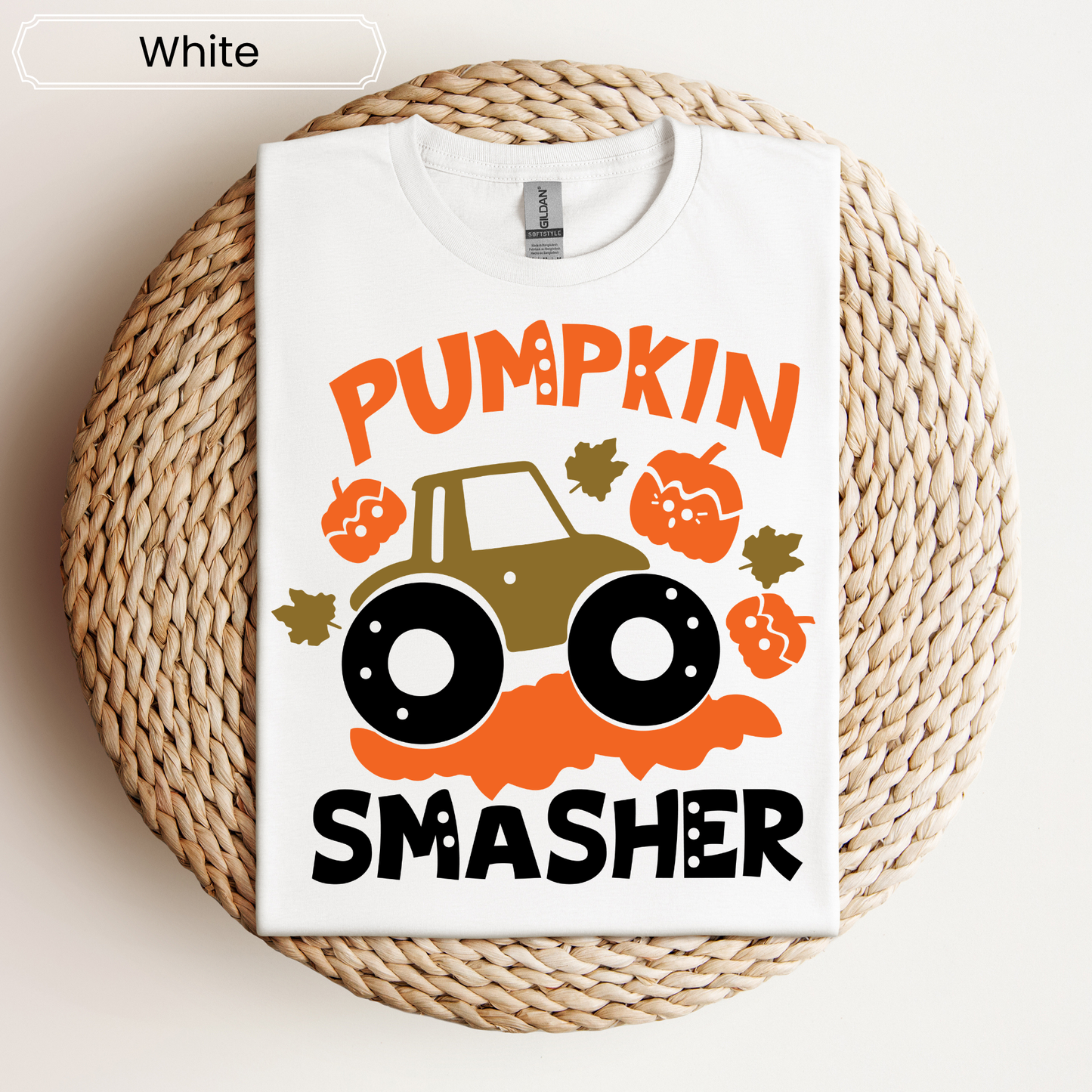Pumpkin Smasher Tractor Graphic Tee