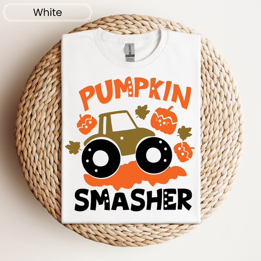 Pumpkin Smasher Tractor Graphic Tee