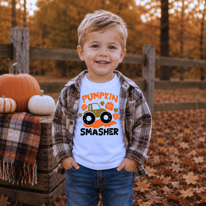 Pumpkin Smasher Tractor Graphic Tee