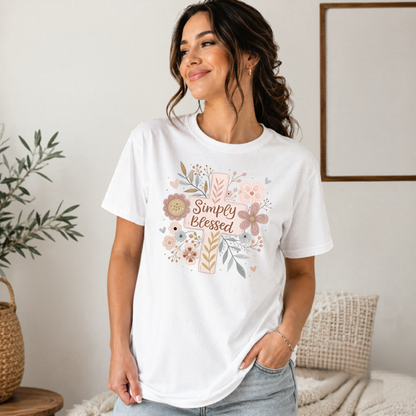 Simply Blessed Graphic Tee - Adult