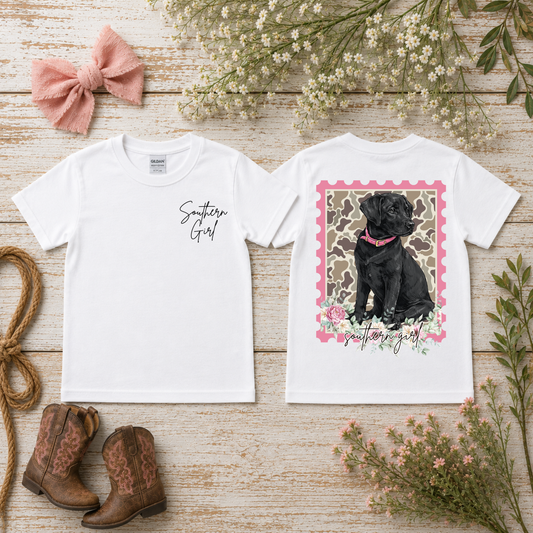 Southern Girl Black Lab Graphic Tee