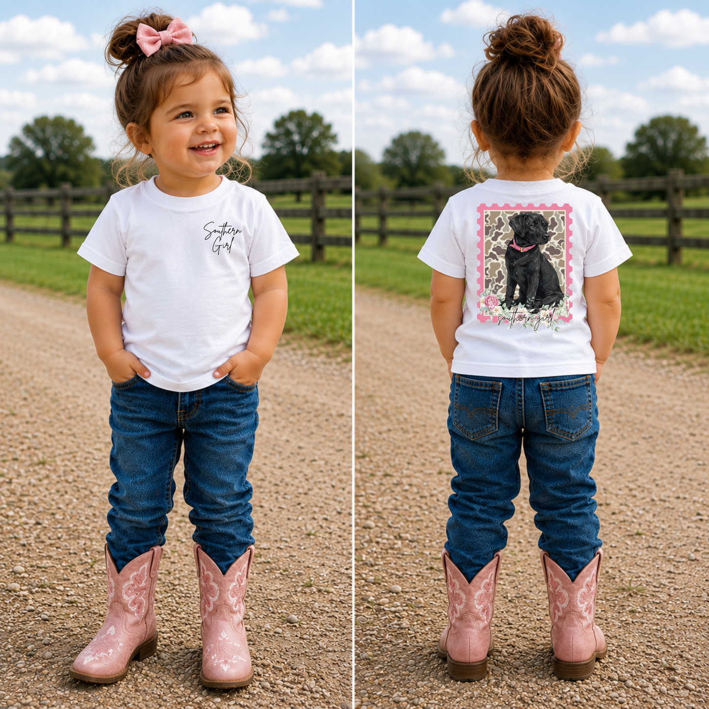 Southern Girl Black Lab Graphic Tee