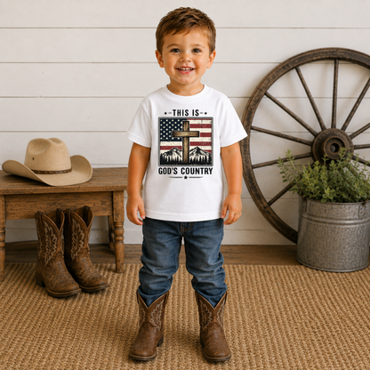 This Is God's Country Kids Graphic Tee