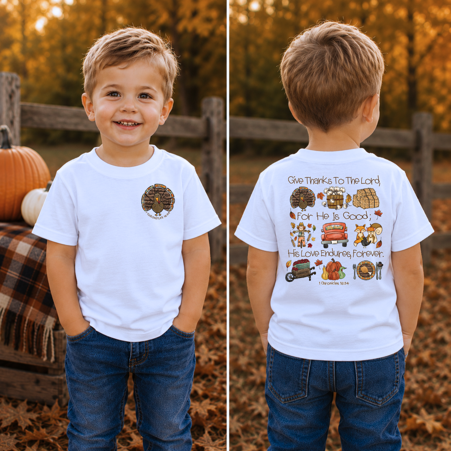 Give Thanks to the Lord Kids Graphic Tee