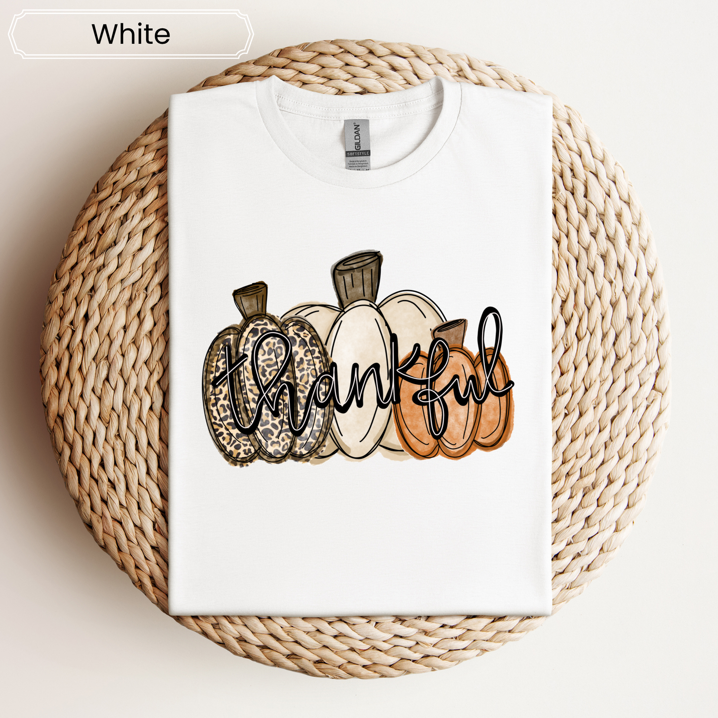 Thankful Pumpkins Graphic Tee - Adult
