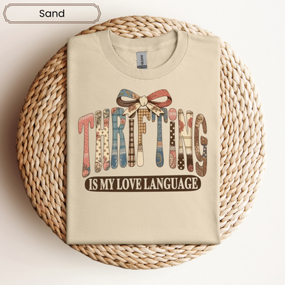 Thrifting Is My Love Language Graphic Tee - Adult